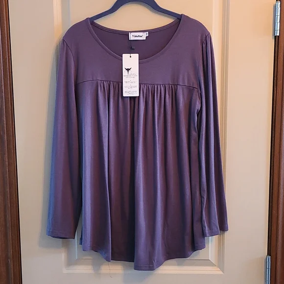 Women's size M Yidarton NWT gray long sleeve - Picture 1 of 5